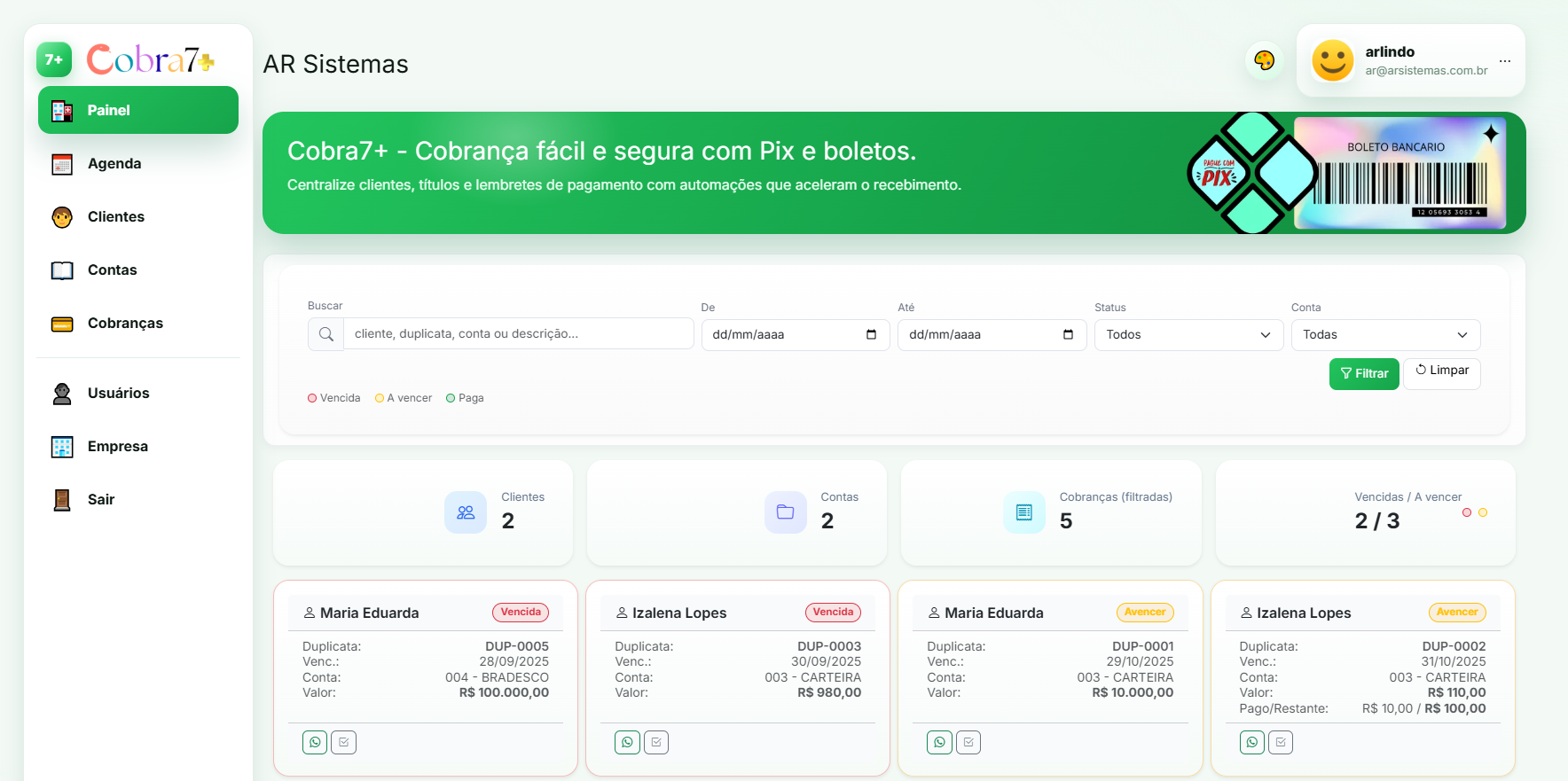 Cobrança